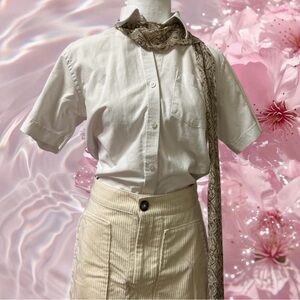 H&M Cream Skirt Short